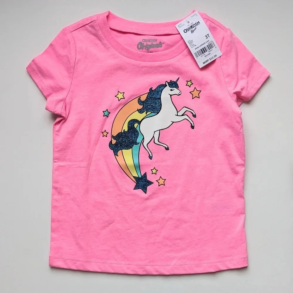 Girls Oshkosh Unicorn T-shirt Bundle